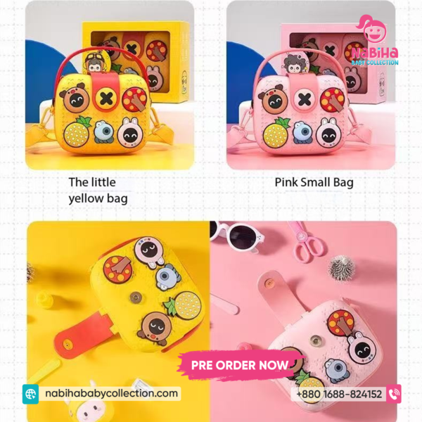 Cute Cartoon Kids Sling Bag – Mini Crossbody Shoulder Bag for Toddlers