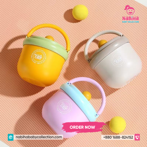 Premium Baby Food Thermos Bowl with Spoon & Handle Lid