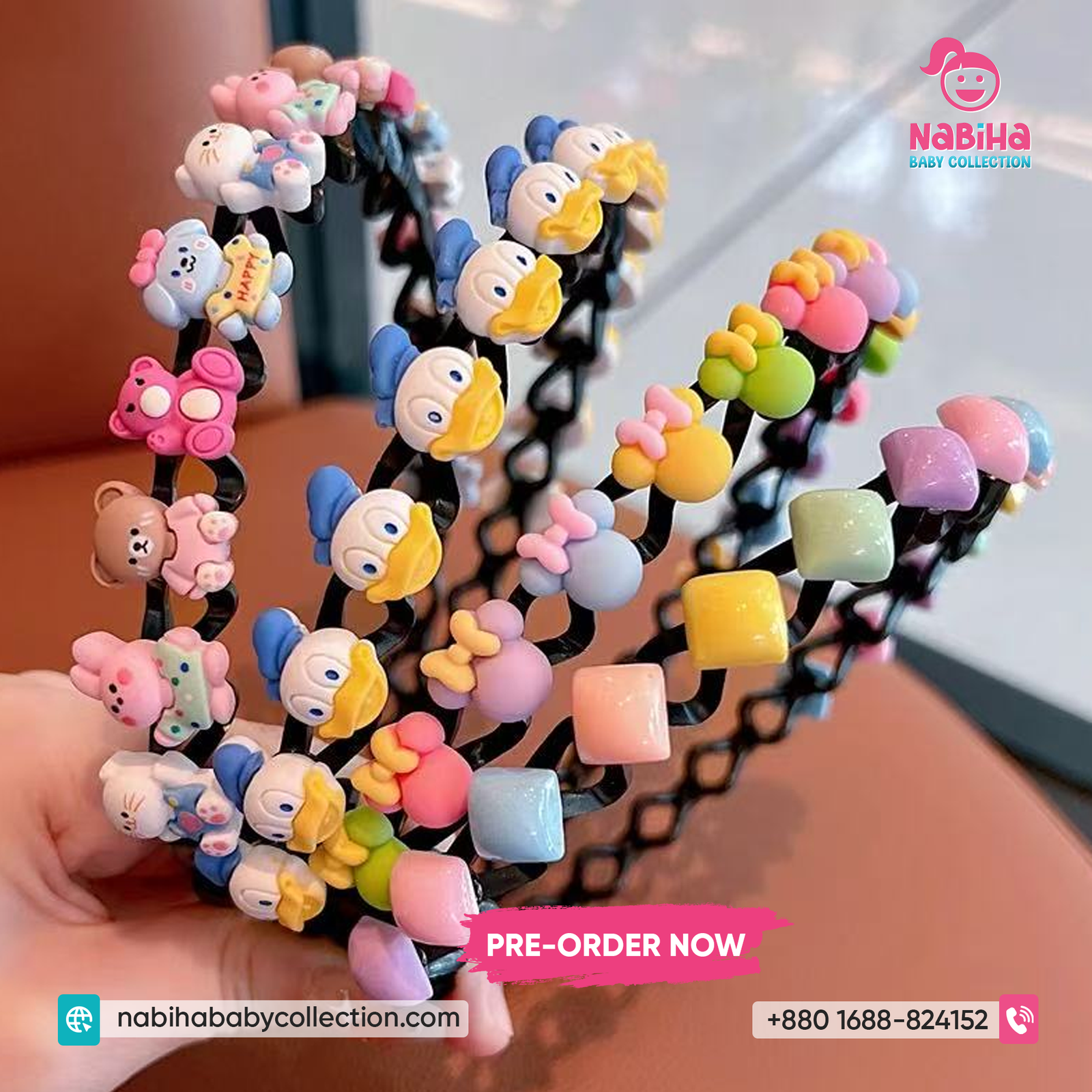 Cute Cartoon Spiral Kids Hair Band