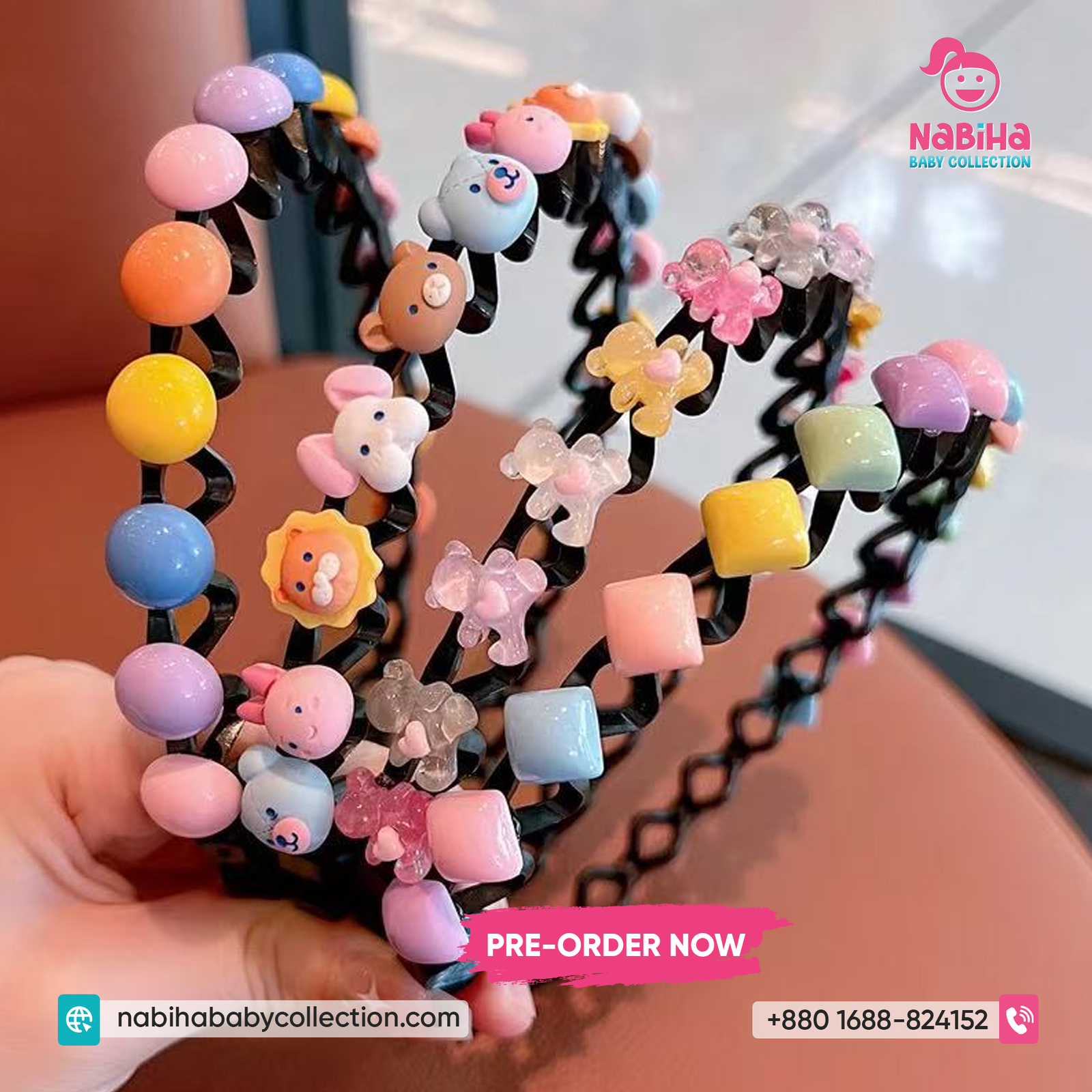 Cute Cartoon Spiral Kids Hair Band