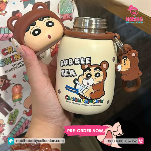 Shinchan Character Kids Water Bottle with Strap