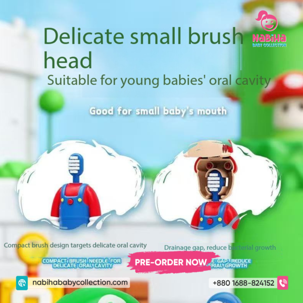 Super Hero Character Kids Soft Bristle Toothbrush with Cap