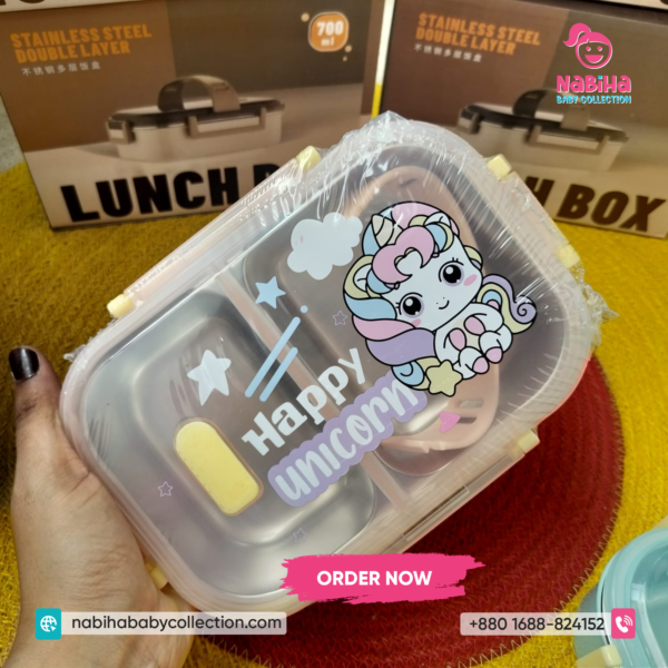 Kids Stainless Steel Lunch Box 700ml