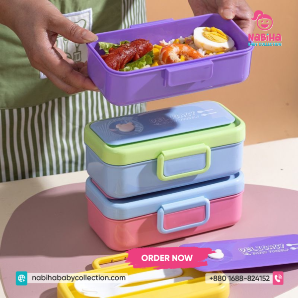 Delicacy Kids Lunch Box – Leak Proof School Tiffin Box