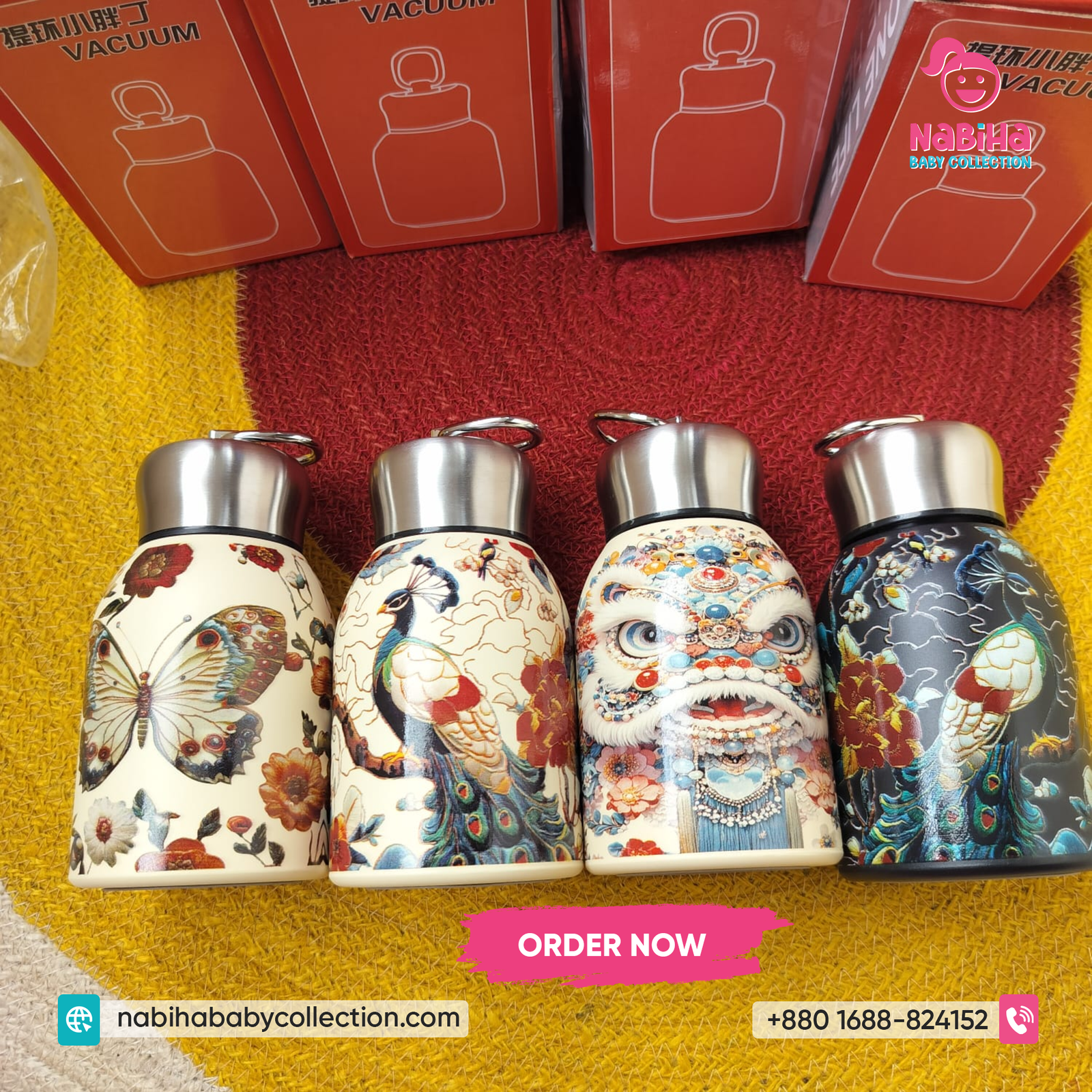 300ml Luxury Printed Thermal Flask