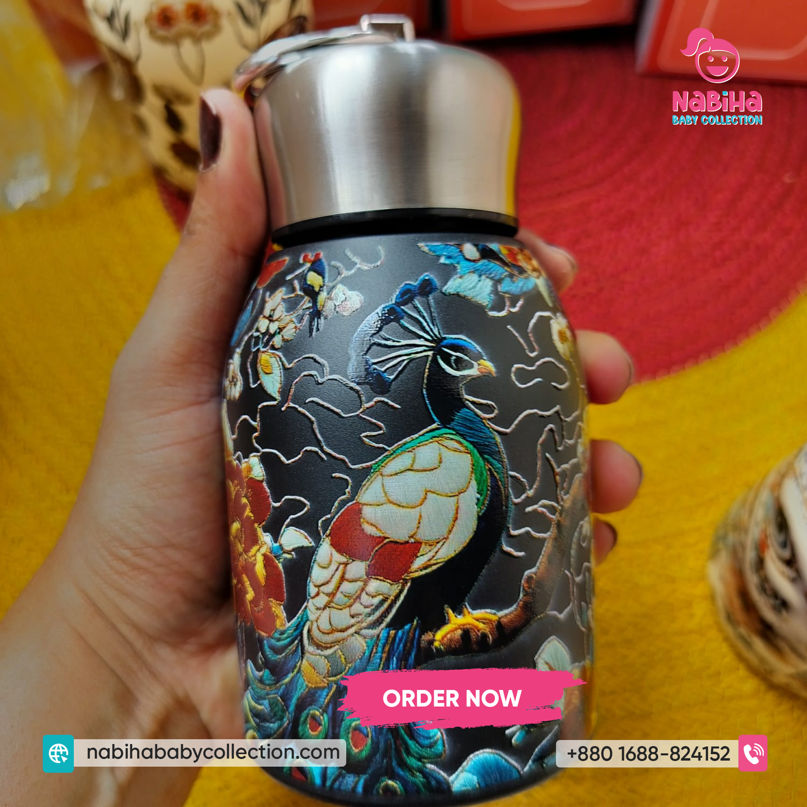 300ml Luxury Printed Thermal Flask
