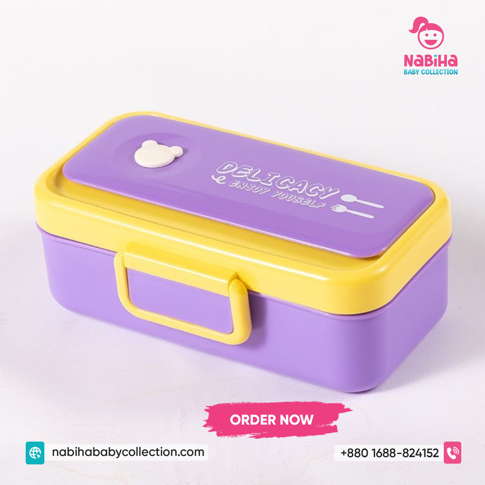 Delicacy Kids Lunch Box – Leak Proof School Tiffin Box