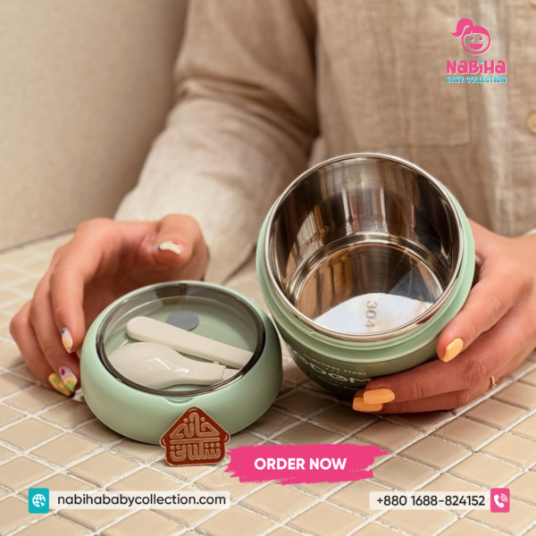 Tedemei Stainless Steel Soup Cup – Insulated Thermos Food Jar with Lid & Carry Loop