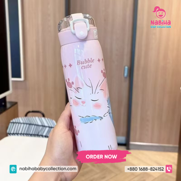 Bubble Cute Animal Print Insulated Thermos Bottle – (350-500ML)