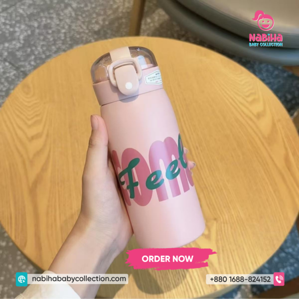Aesthetic Stainless Steel Thermos Bottle (350-500ml)