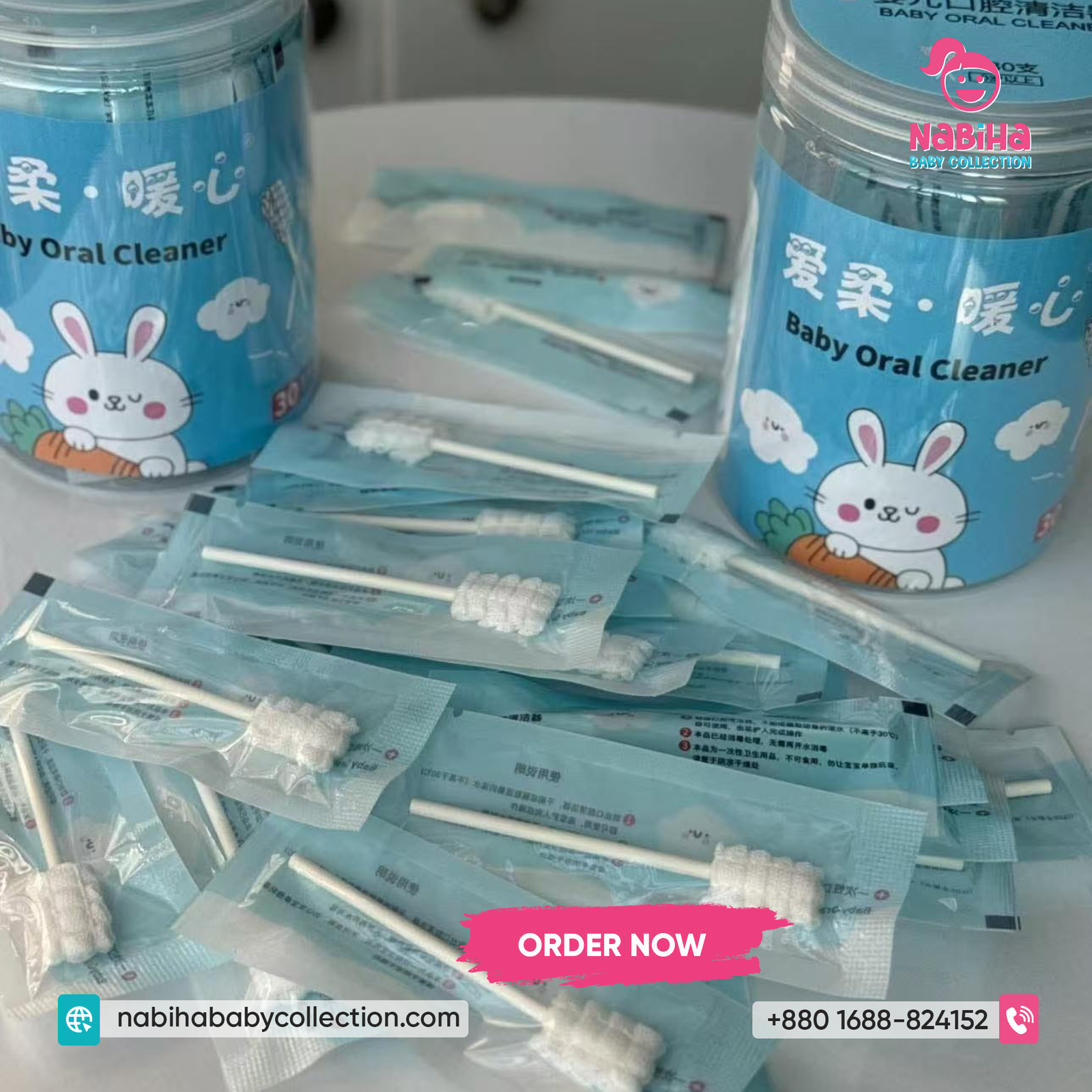 Baby Oral Cleaner Cotton Swab