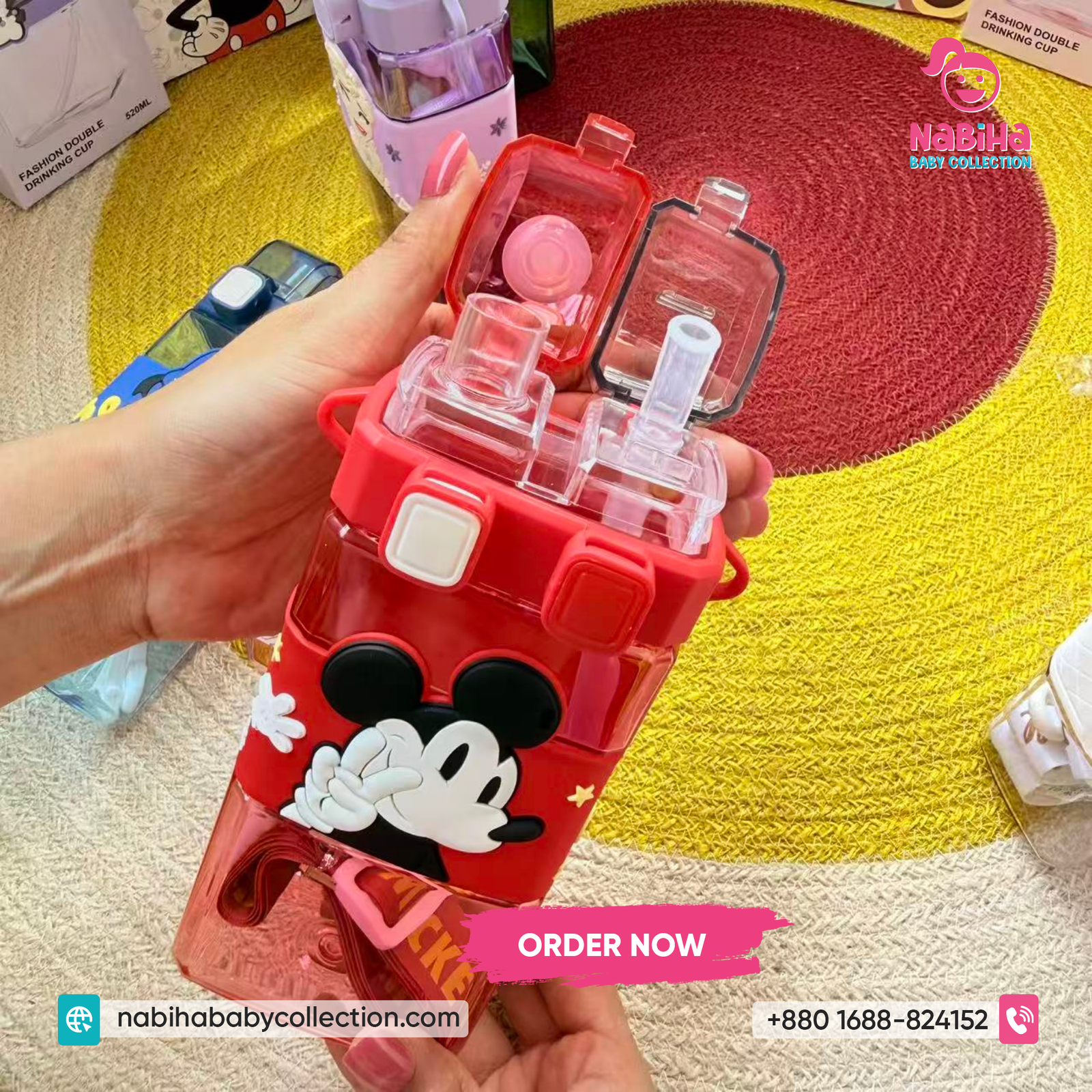 Cartoon Kids Water Bottle 520ml
