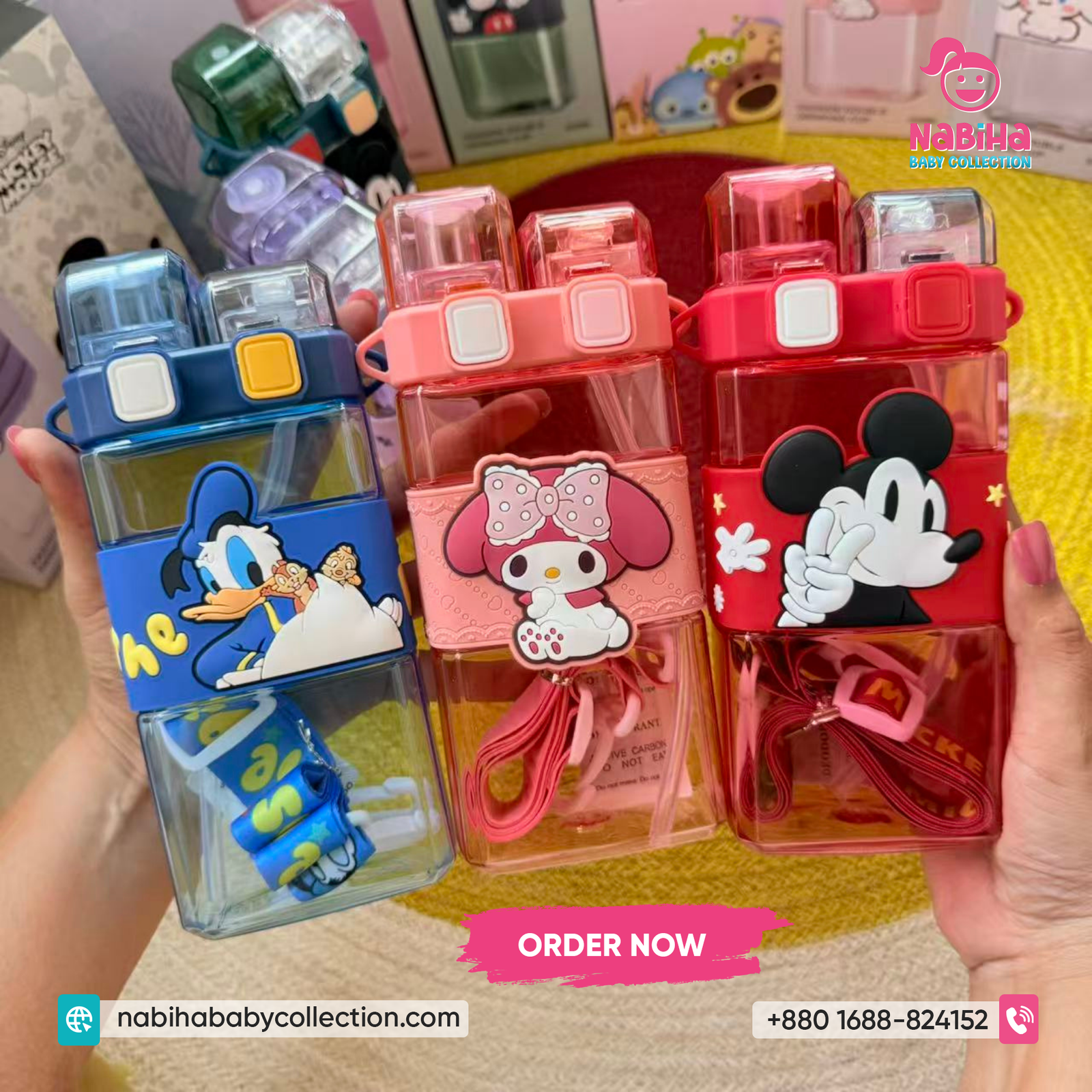 Cartoon Kids Water Bottle 520ml