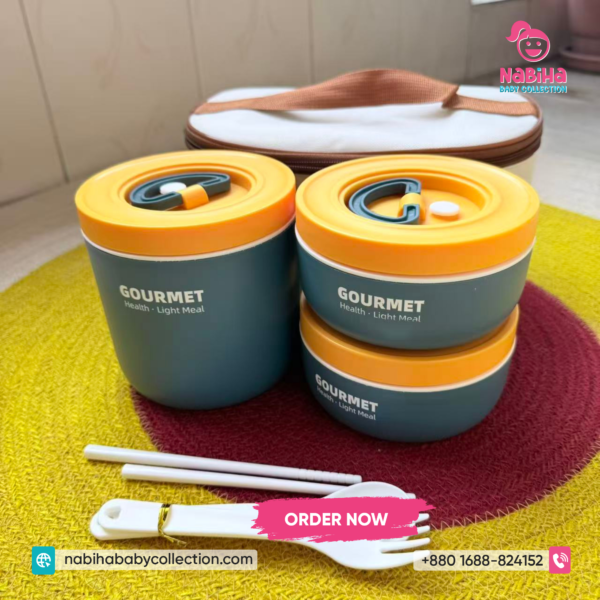 3 Layer Stainless Steel Lunch Box