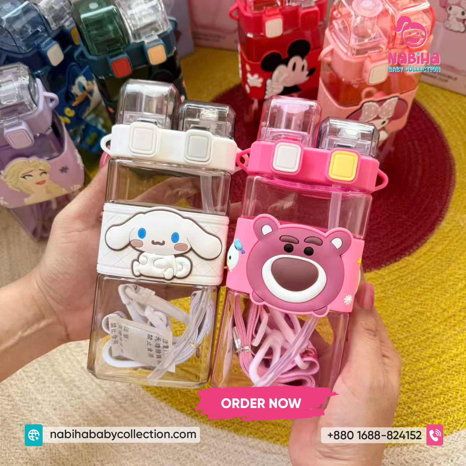 Cartoon Kids Water Bottle 520ml