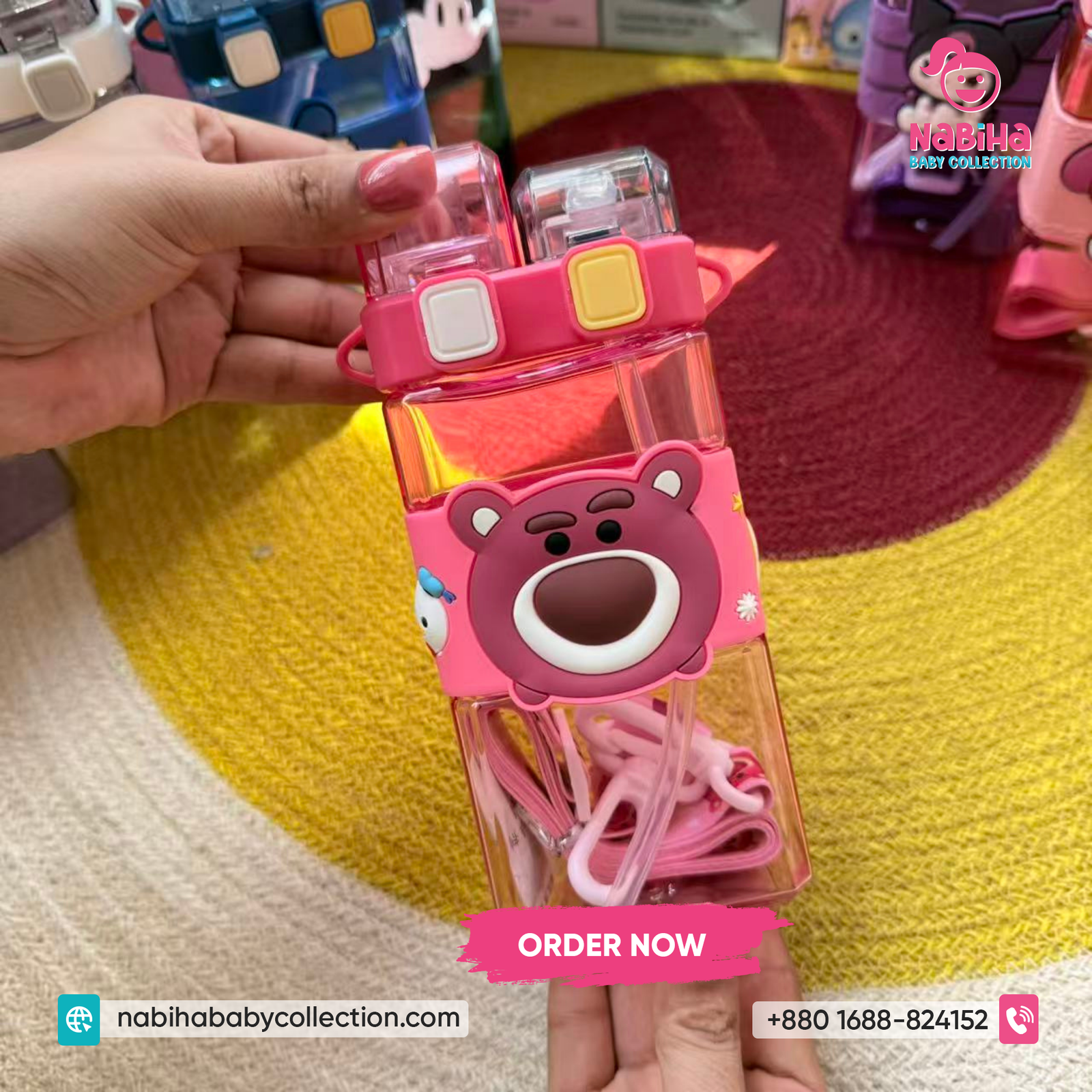 Cartoon Kids Water Bottle 520ml