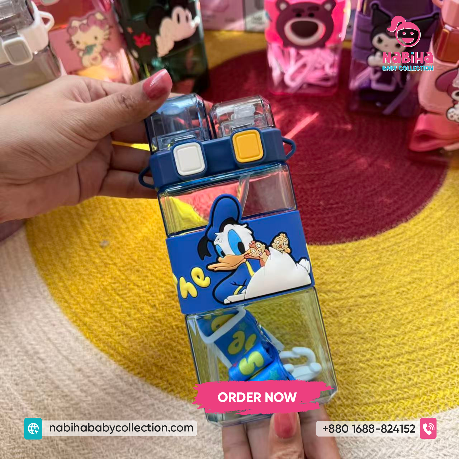 Cartoon Kids Water Bottle 520ml