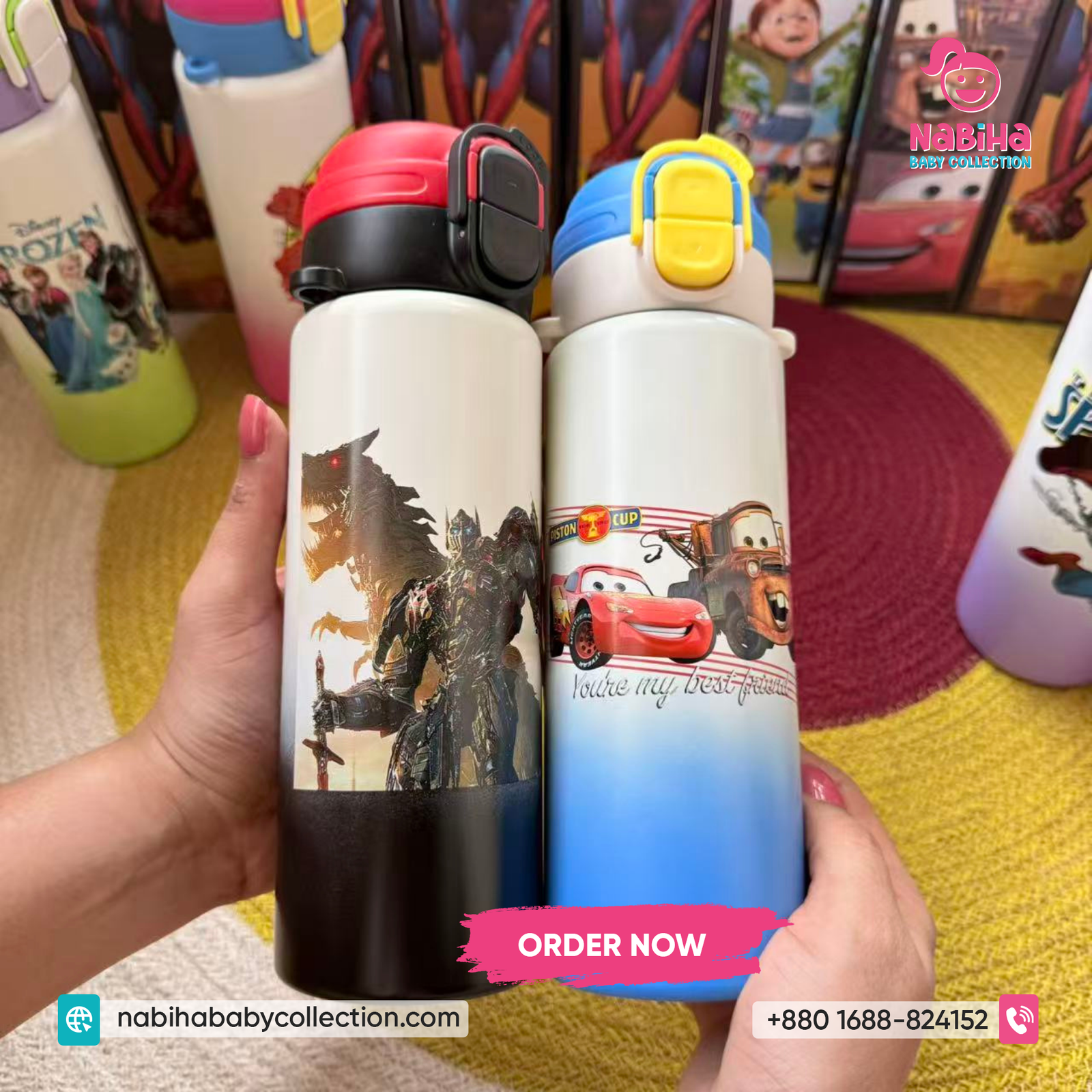 Cartoon Kids Thermos Bottle 500ml