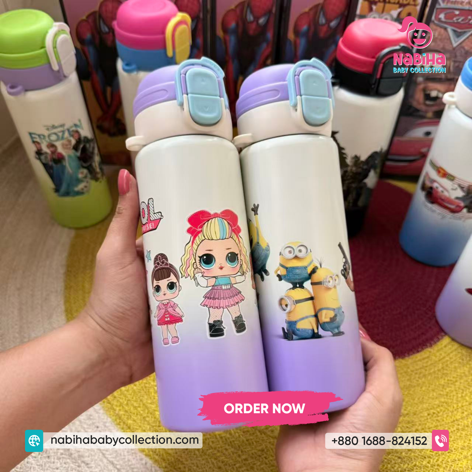 Cartoon Kids Thermos Bottle 500ml