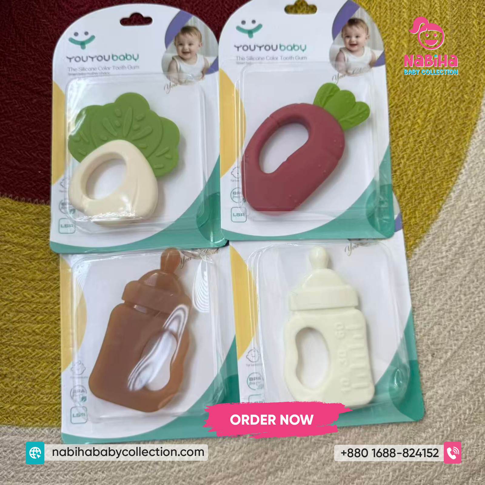 Premium Silicone Baby Teether