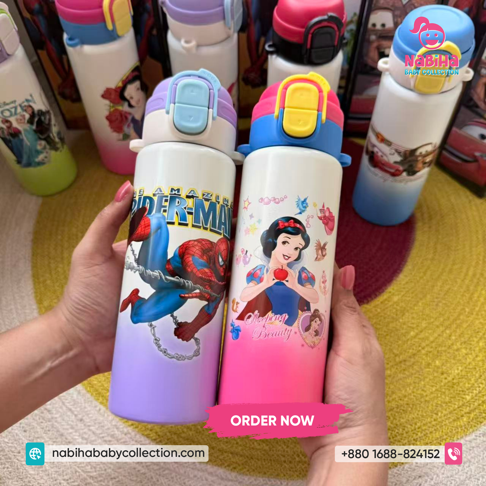 Cartoon Kids Thermos Bottle 500ml