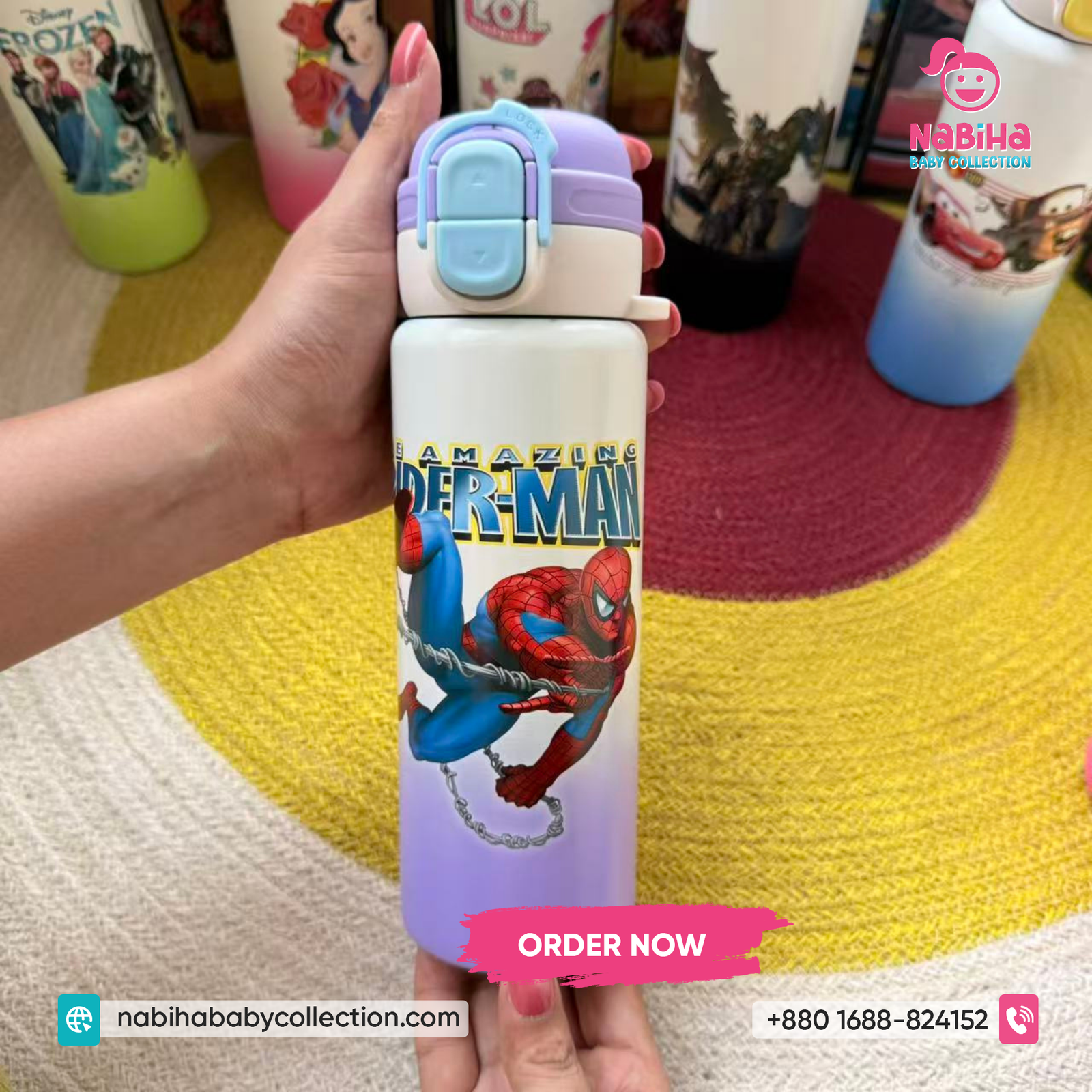 Cartoon Kids Thermos Bottle 500ml