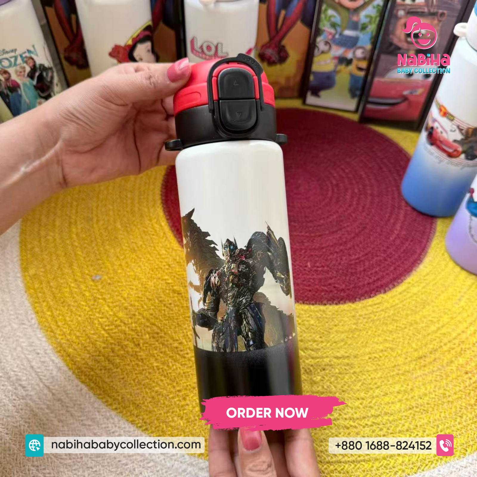 Cartoon Kids Thermos Bottle 500ml