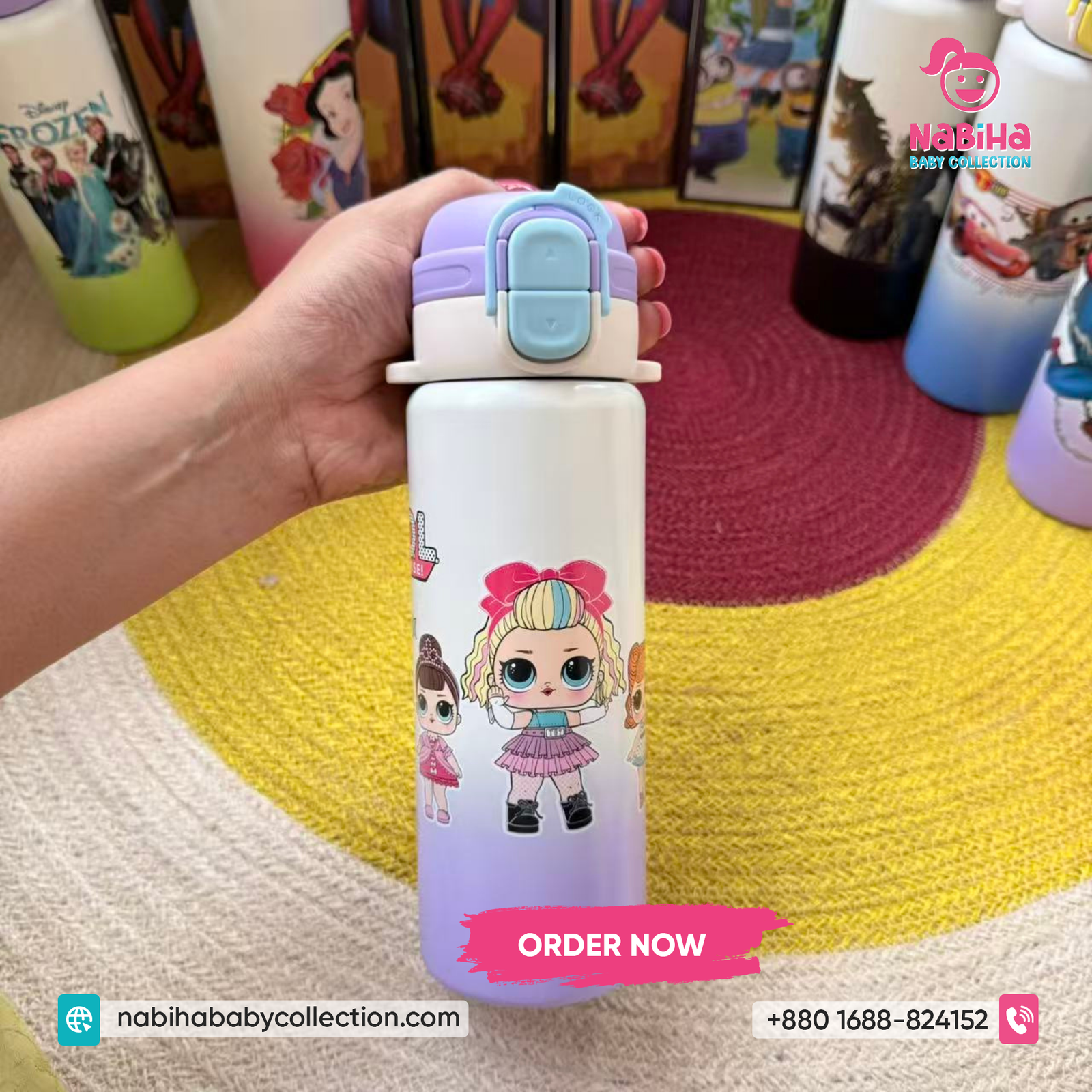 Cartoon Kids Thermos Bottle 500ml