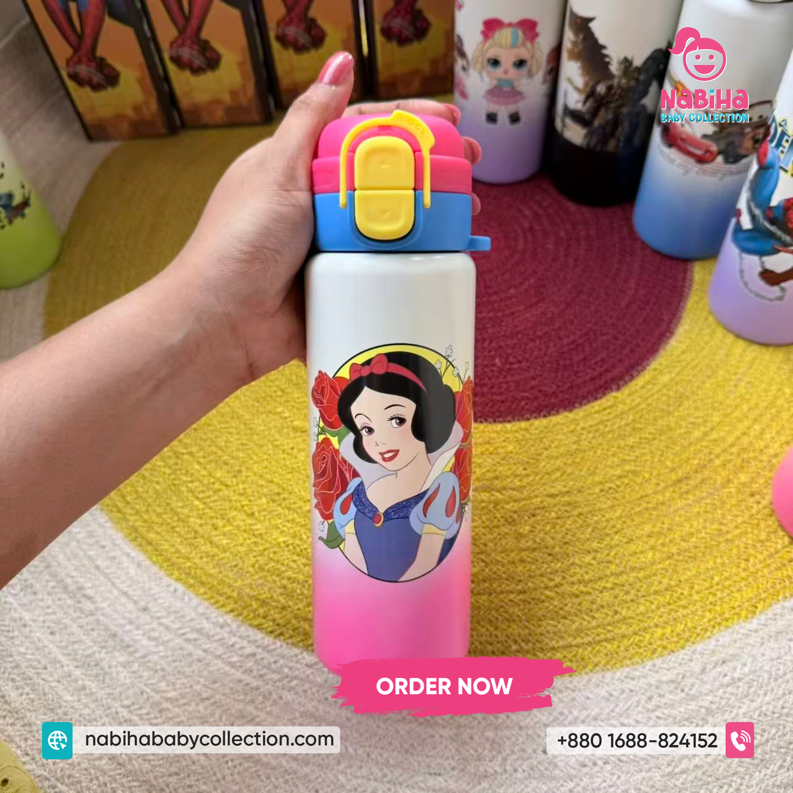 Cartoon Kids Thermos Bottle 500ml