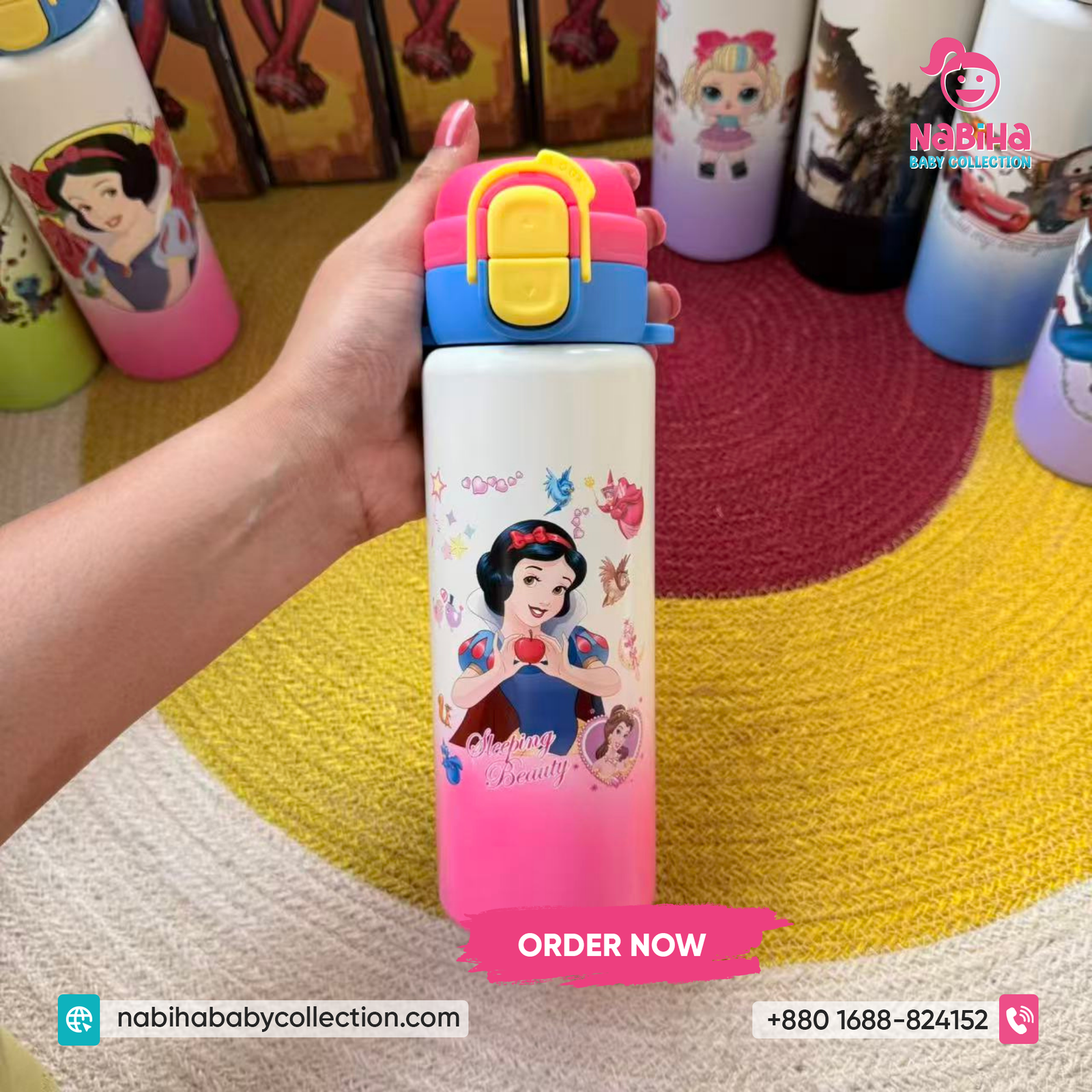 Cartoon Kids Thermos Bottle 500ml