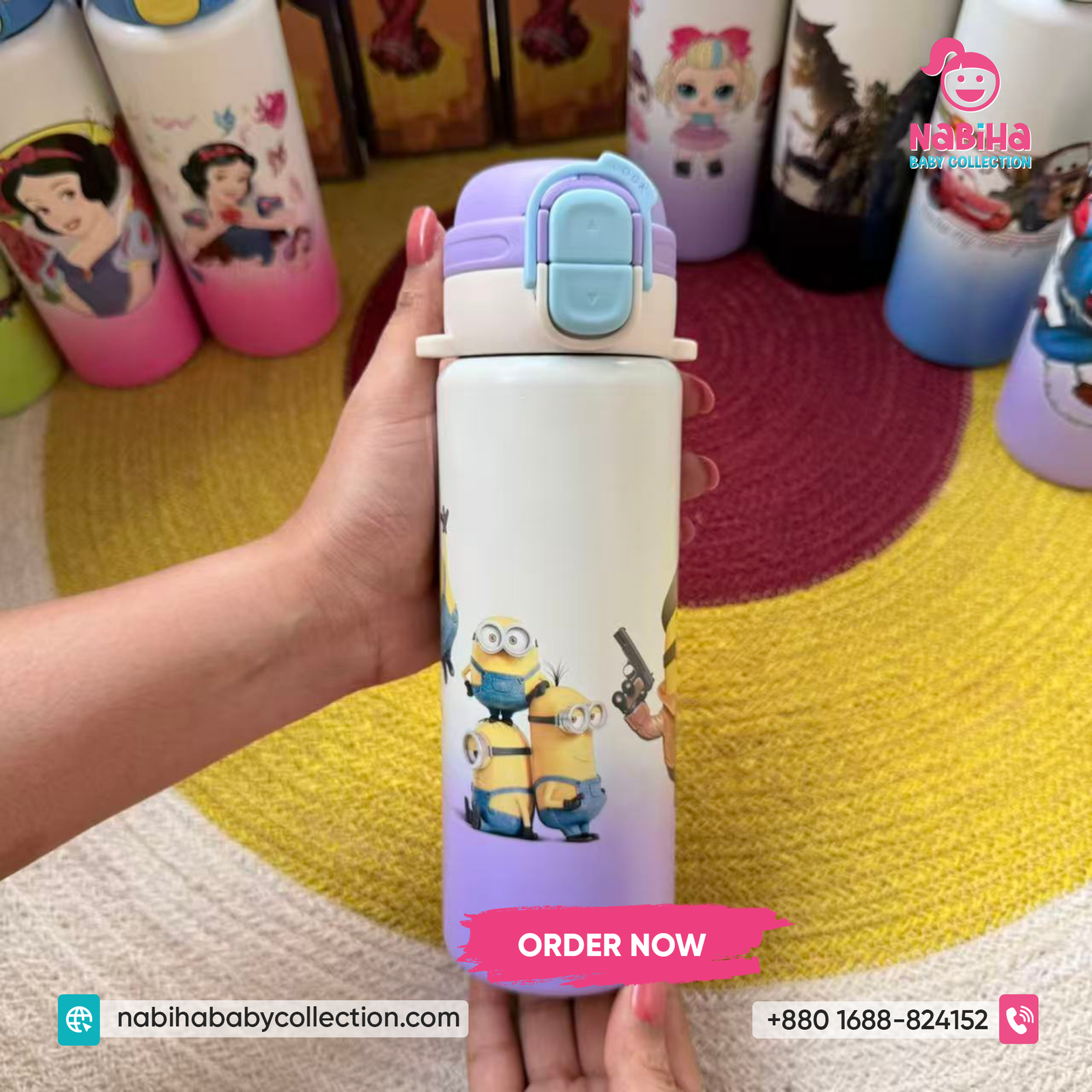 Cartoon Kids Thermos Bottle 500ml