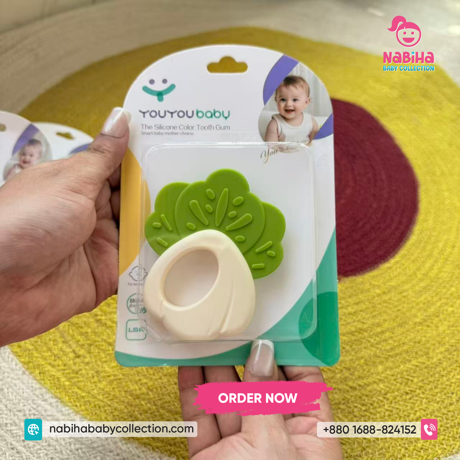 Premium Silicone Baby Teether