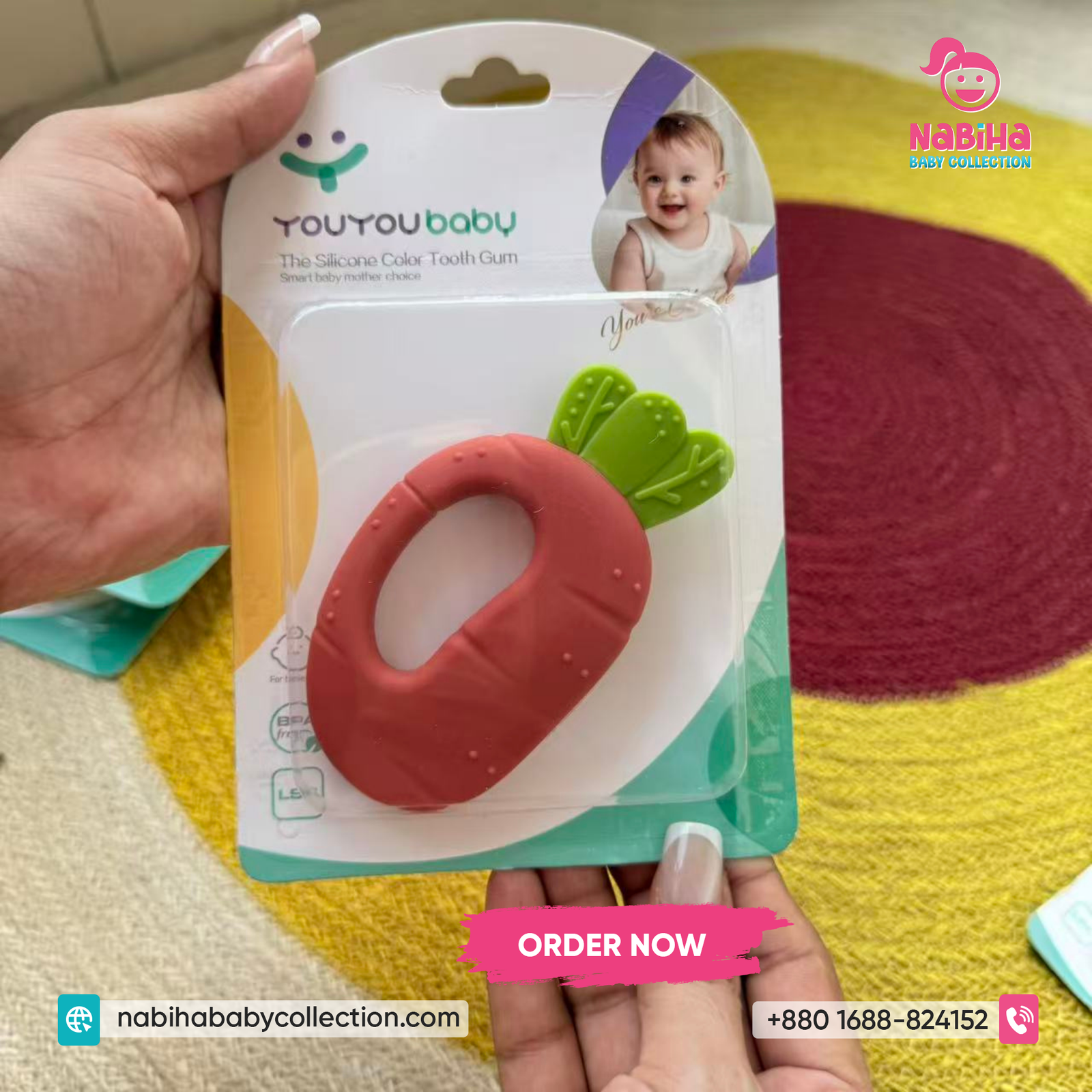 Premium Silicone Baby Teether