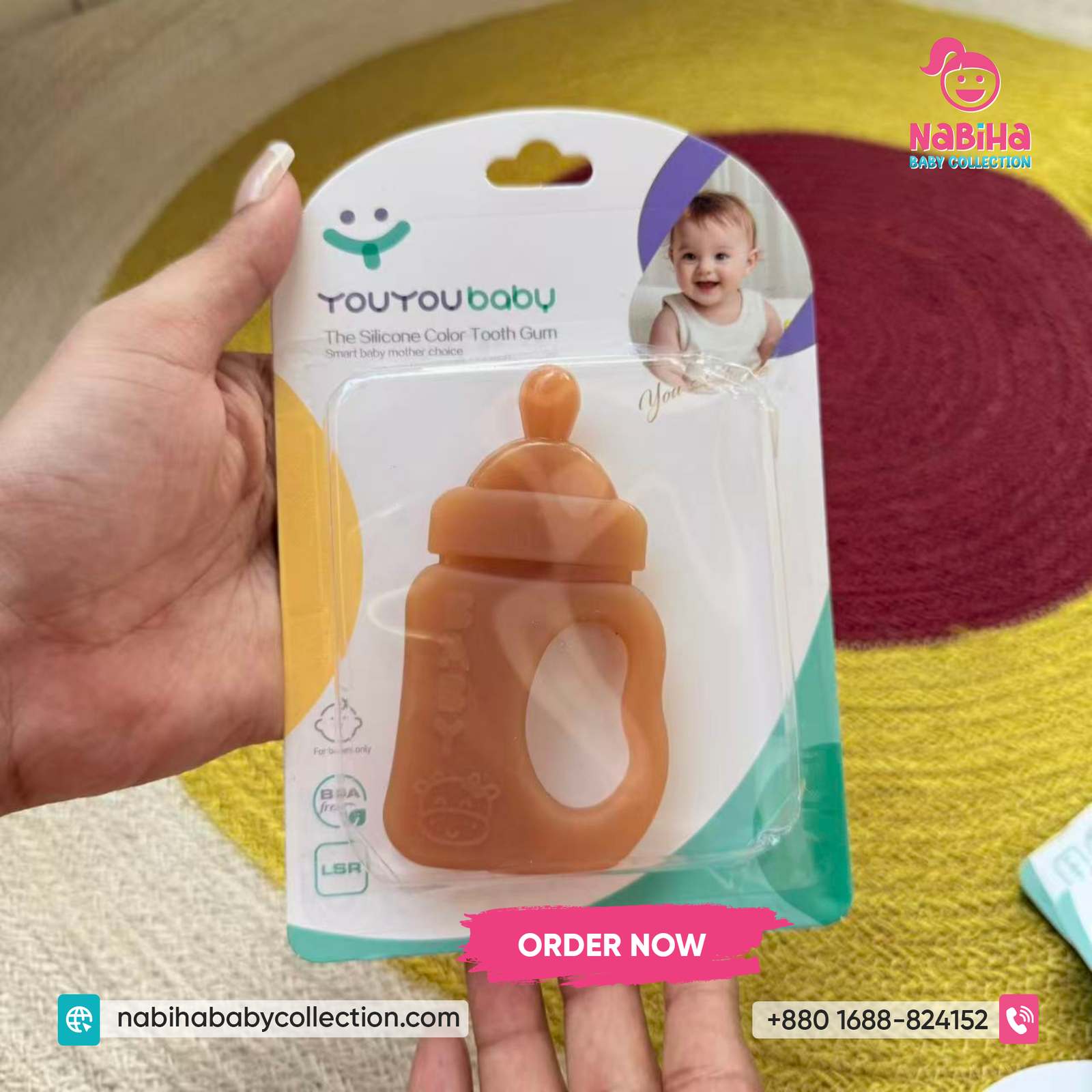 Premium Silicone Baby Teether