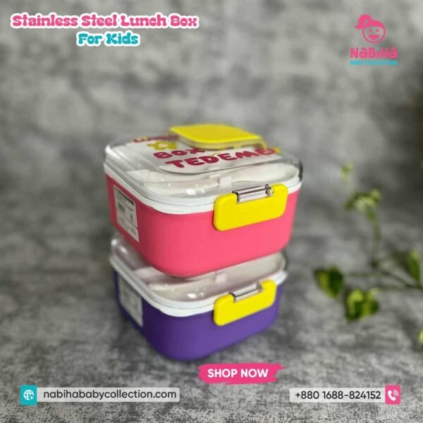 TEDEMEI Cute Tiffin Box with Spoon