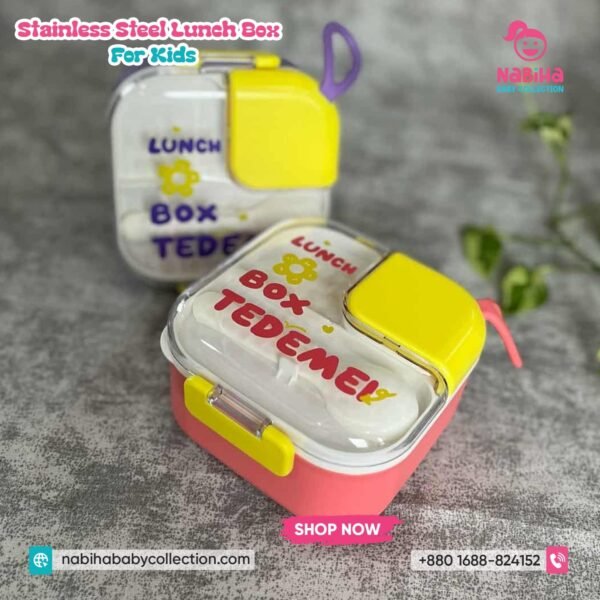 TEDEMEI Cute Tiffin Box with Spoon